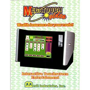 1990s Megatouch Video Arcade Game Flyer Merit Industries PA